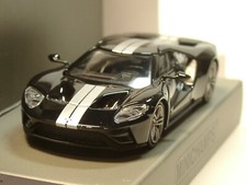Minichamps Ford GT, 2018 Black with Silver Stripes - 870 088022 - 1:87