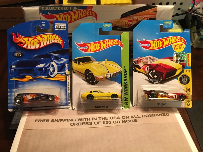 HOT WHEELS TOYOTA 2000 GT, VULTURE ROADSTER, SKY DOME - VINTAGE & VHTF!
