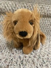 Russ Berrie Cares Soft Pets Rusty Plush Puppy Dog Vintage 433 Cocker Spaniel