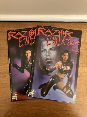 Razor Embrace The Spawing Regular & Carmen Electra Variant Embossed Cover Rare