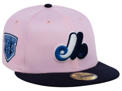 New Era Montreal Expos Rock Candy 5950 Hat Est 1969 Patch Size 7 1/2 Blue UV