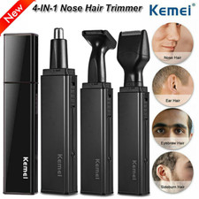 Kemei Beard Mustache Trimmer Shaver Men Electric Hair Removal Nose Clipper Kit