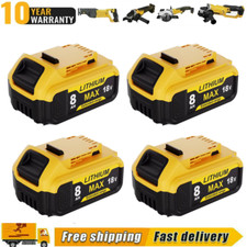 Pack For DeWalt 20V 20 Volt Max XR 8.0AH Lithium Ion Battery DCB206-2 DCB205-2