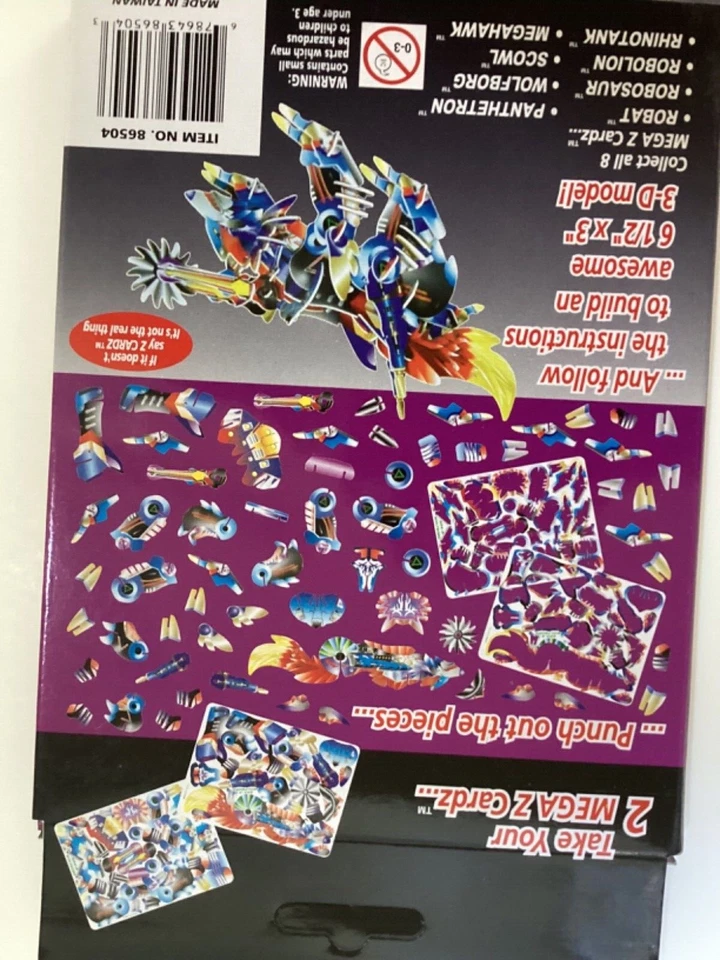 Wolfborg Mega Z Cardz Kit Modelo 3D Defensores de la Tierra 50 piezas 6" x 4" NUEVO Foto 3 de 3