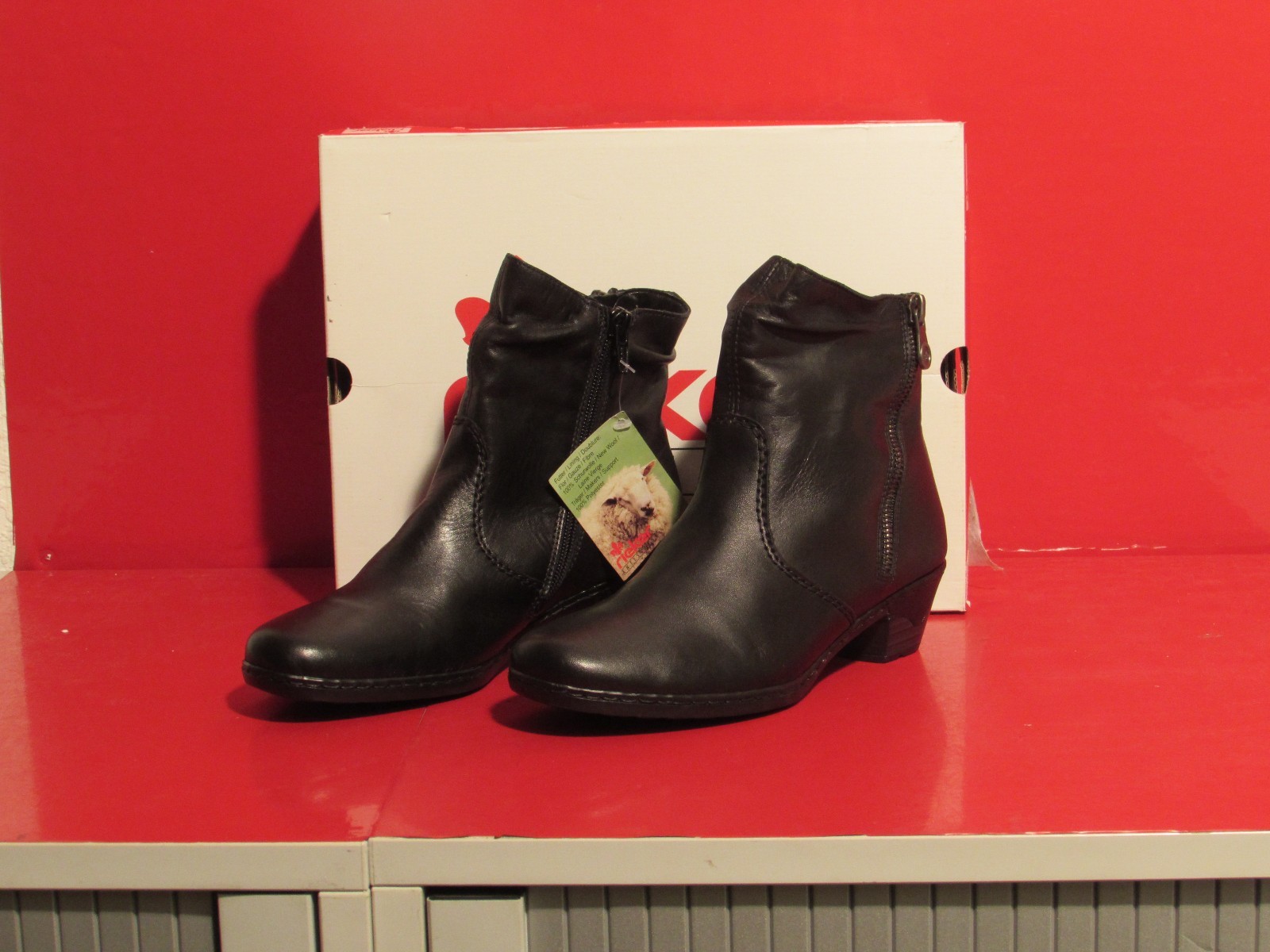 Rieker Stiefel, schwarz, Leder, warm gefüttert, Rieker Stiefel, schwarz, Leder, warm gefüttert,