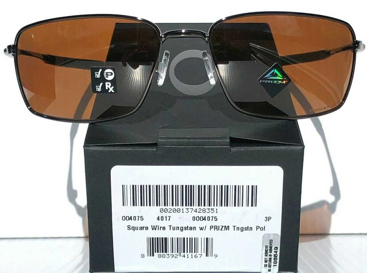 NEW Oakley SQUARE WIRE Gunmetal POLARIZED PRIZM Tungsten NEW Oakley SQUARE WIRE Gunmetal POLARIZED PRIZM Tungsten