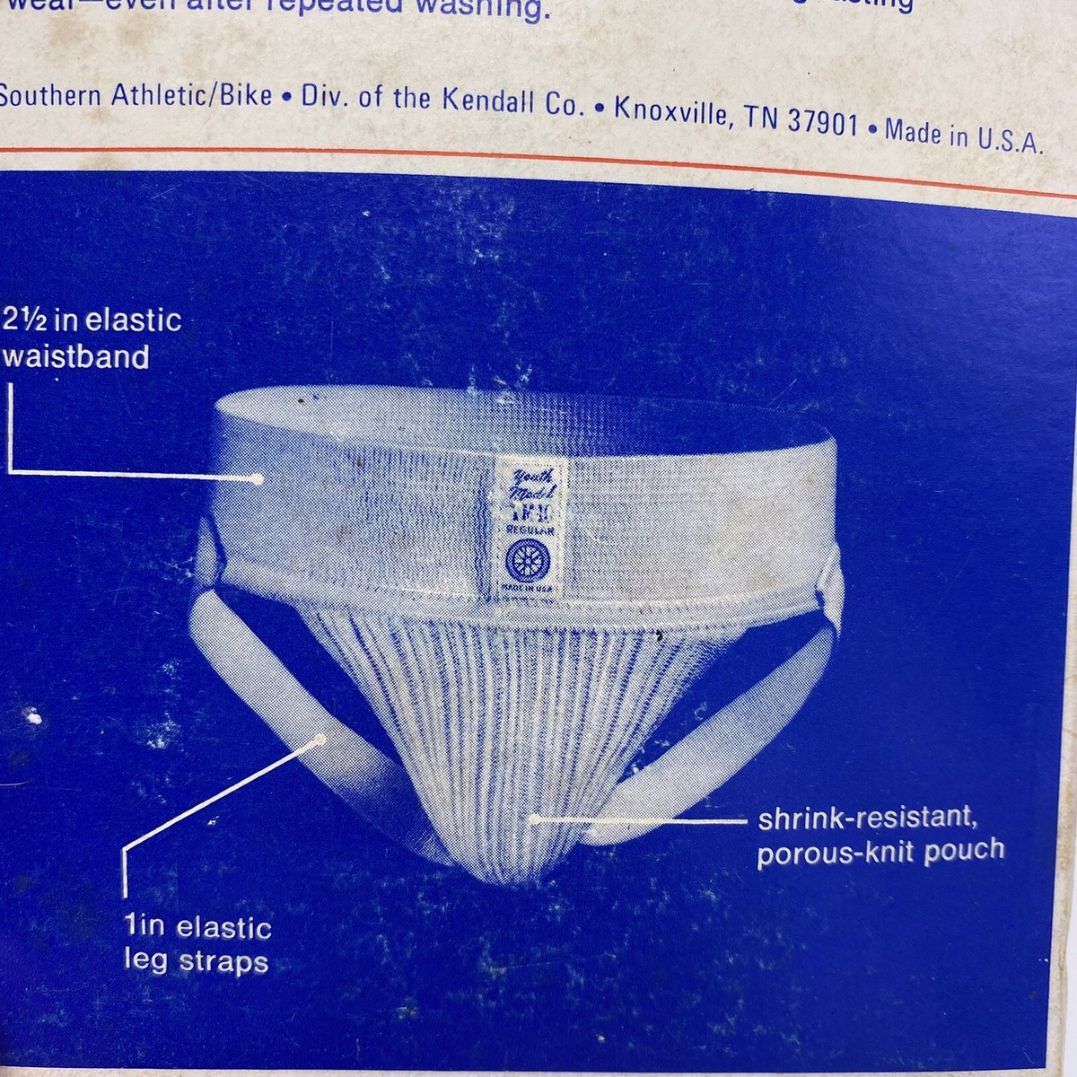Vintage Bike Athletic Supporter YM 10 Boys Jockstrap Sz