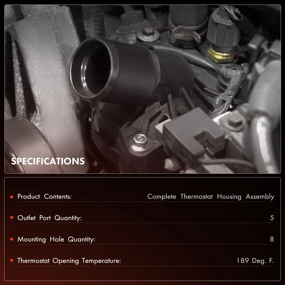 Conjunto de carcasa de termostato para Audi A6 Quattro 2016-2018 A7 Quattro A8 Quattro Foto 2 de 4