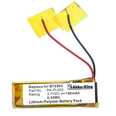 Akku für JBL E25BT T110BT GSP051230 Samsung WEP-150 Sony Ericsson HBH-608 