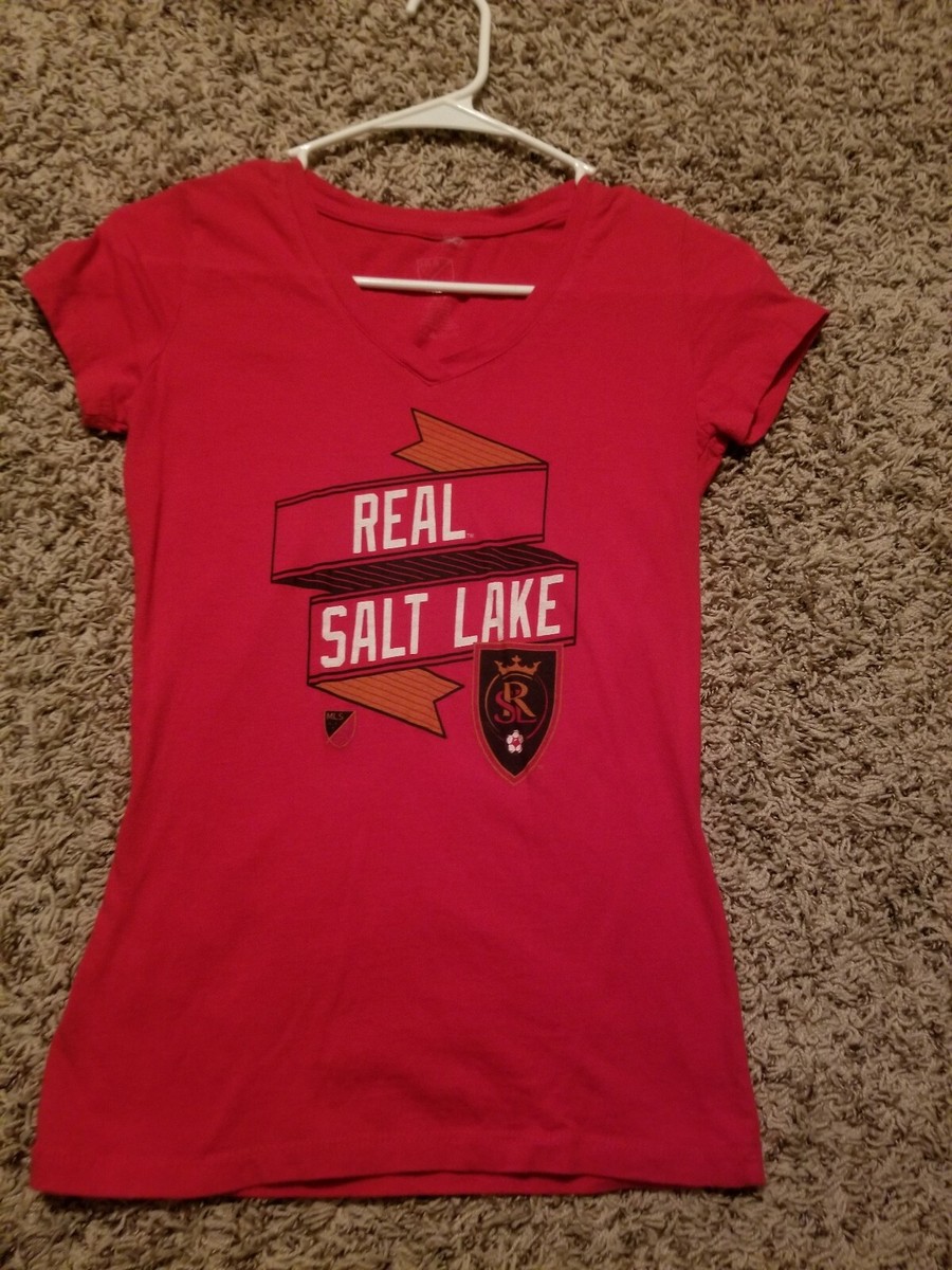 Women's MLS Soccer Real Salt Lake Logo Red Short Sleeve