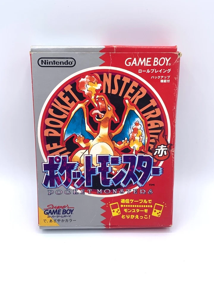Pokemon Red ver. Nintendo Gameboy GB Game Boy Japanese Charizard testado na caixa - Imagem 3 de 4