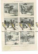 Photographic Artist on the Continent, Victorian Cartoon, Book Illustration, 1895