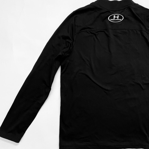 Under Armour Kids sz L Black ColdGear Fitted Baselayer Long sleeve Shirt top - Picture 10 of 10