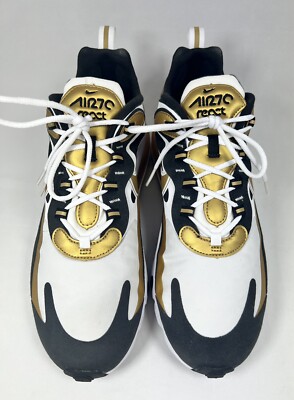 Nike Air Max 270 React Metallic Gold Mens Size 11 | eBay