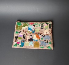 Handmade Equadoran embroidered coin purse