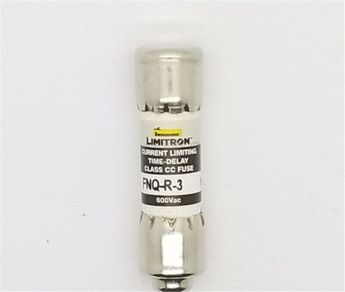 1Pc Bussmann FNQ-R-3 (FNQ-R-3) 3 Amp 600V Time Delay Fuses ~ - Picture 1 of 3