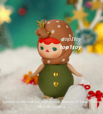 POP MART PUCKY Xmas Babies Art Golden Deer Mini Figure | eBay