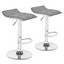 2 soft-packed square board curved foot bar stools cotton and linen fabric