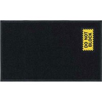 Waterhog Fashion Sign Mat, Do Not Block, 58x35x3/4, Horizontal Charcoal Borde Waterhog Fashion Sign Mat, Do Not Block, 58x35x3/4, Horizontal Charcoal Borde