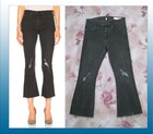 New rag & bone High Waist Dark gray cropped Flare jeans Capri sz 30/10 USA made  — photo 1