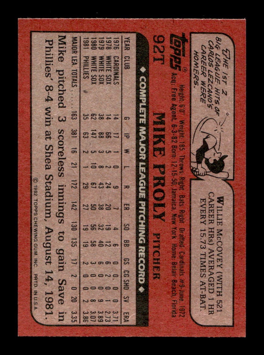 1982 Topps Traded 1-132 EX-MT/NM Pick From List All PICTURED - Picture 481 of 501