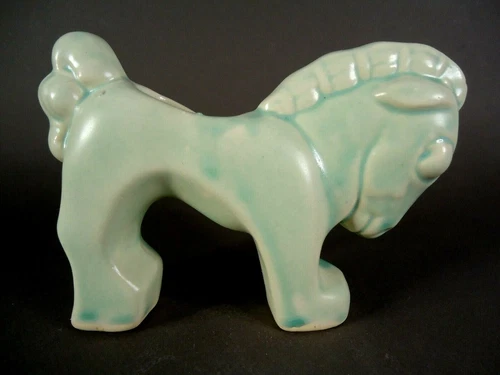 1941 McCoy Aqua Stretch Pony Planter Leslie Cope Design, 3.8" Tall, FREE SHIP