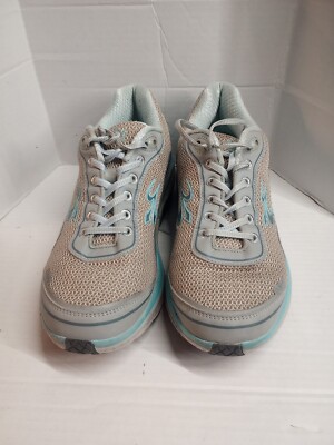 Gdefy Gravity Defyer Ion Athletic Shoes Womens Size 10 TB9024FGU-M Gray Teal