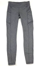 Lululemon Speed Up Tight 28" Full-On Luxtreme Heather Black Leggings Sz 6 W5ATOS