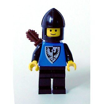 Black Falcon - Black Legs, Black Chin-Guard, Shield Bottom Pointed, Quiver 80413 - Bild 1 von 1