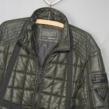 Angelo Litrico Urbanist - Medium - Men's Dark Green Padded Jacket Grid Cell