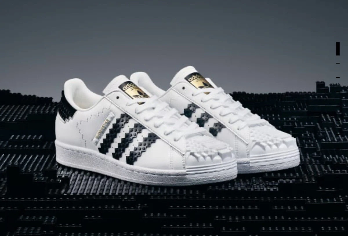 adidas superstar lego white black