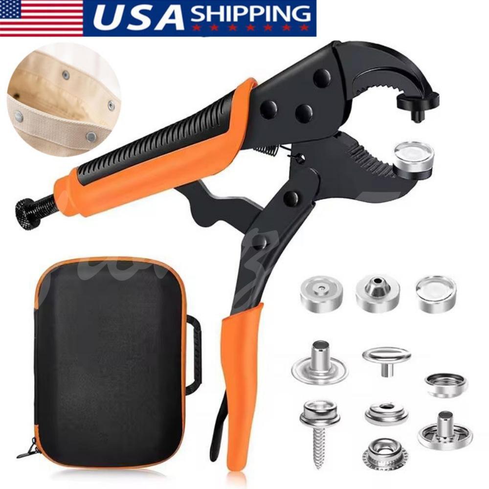 Snap Inssruct Heavy Duty Snap Fastener Tool Adjustable Snap Setter for Sewing