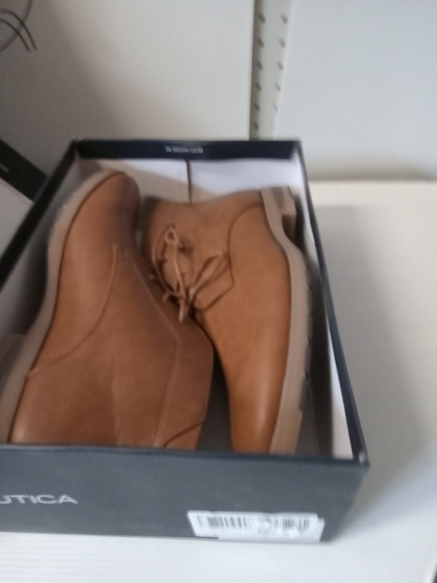 Nautica Mens 13 Largo Chukka Boots Brown Lace Up Ankle Dress  display picture 2