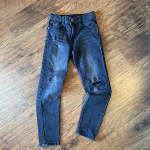 Zara Boys Skinny Fit Jeans Distressed Black Denim Size 8 Q Ebay