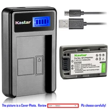 Kastar Battery LCD Charger for Sony NP-FP30 NP-FP50 NP-FP51 BC-TRP BC-TRH BC-TRV