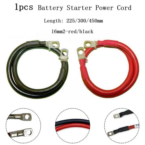 2pcs Car Battery & Starter Leads 12/24V Oower Strap Cable Positive Ground Strap eBay
