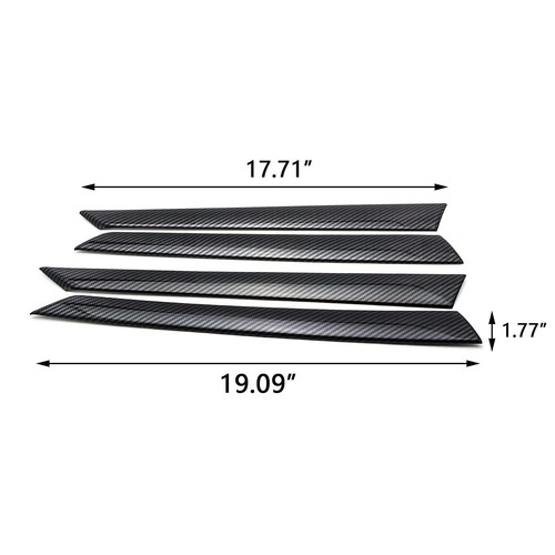 Carbon Fiber ABS Dashboard AC Vent Handle Bowl Decor Trim For Honda Accord 18-22 - Picture 7 of 14