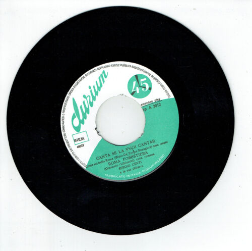 Sergio CENTI Guitare Vinyle 45T 7 CANZONI ROMANE CANTA SE LA VUOI CANTAR -DURIUM - Imagen 2 de 3