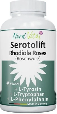 NORD VITAL Serotolift - Serotonin, Dopamin, 5-HTP Vorstufen - Rhodiola Rosea, L-Tryptophan