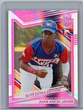 2022 Panini Elite Extra Edition #184 Juan Angel Javier Pink