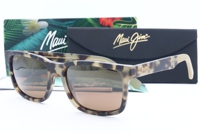 Maui Jim Stone Shack MJ 862-10 Tortoise Square Sunglasses Brown polarized Lenses