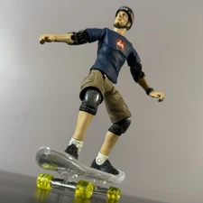 POWELL PERALTA BONES ANGEL BOY MINI SKATEBOARD w/ TONY HAWK 5-0 ART ASYLUM 2002