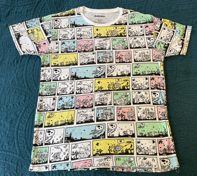Nickelodeon, SpongeBob SquarePants, All Over Print Comic Strip, T-Shirt Large