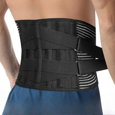 Adjustable Lumbar Support Lower Waist Back Belt Brace Pain Relief For Men Women
