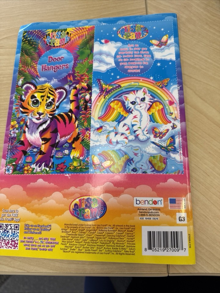 Lisa Frank Coloring Activity Book Casey & Candy Golden Retriever W