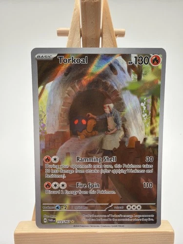 Torkoal 172/167 Pokemon Twilight Masquerade Illustration Rare NM