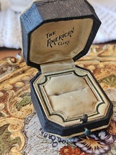 Rare Antique Ring Presentation Box THE AMERICAN GIRL Germany Jewelry Art Deco