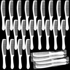 100 Packs Individually Wrapped Combs Disposable Plastic Hair Small, White