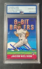 2025 Topps Series 1 Jacob Wilson 8 Bit Ballers PSA 10 Auto RC Rookie Athletics