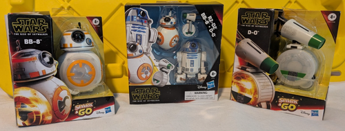 Lot De 3 Figurines Star Wars Droïdes Hasbro – R2-D2, BB-8 Et D-O, 12,7 Cm, Actions Amusantes